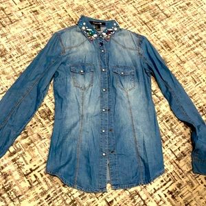 Jean Jeweled Shirt